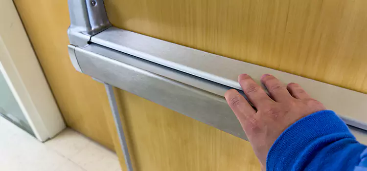 Installing a Push Bar on a Door Cartersville